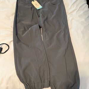 PrAna E-waist Jogger II Pants, Dark Iron, sz 10